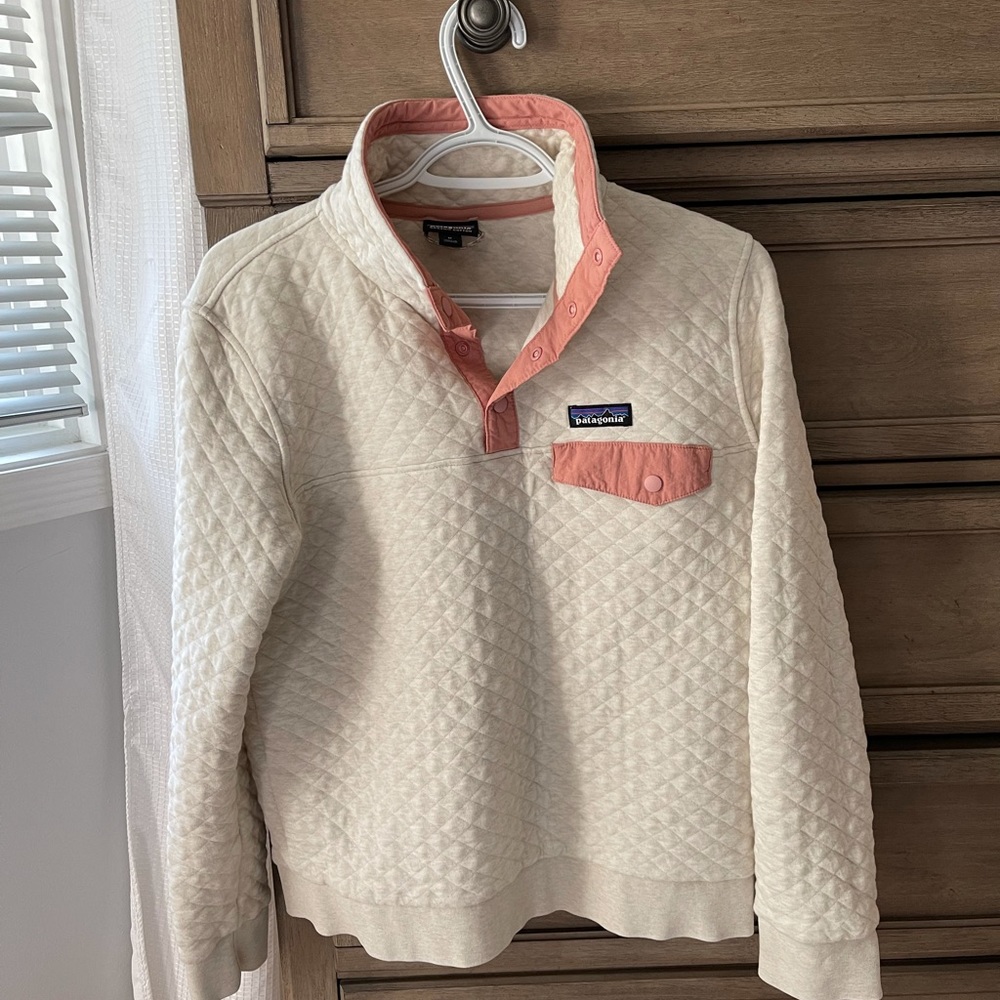Patagonia Quilted Snap T Cotton Pullover size Medium